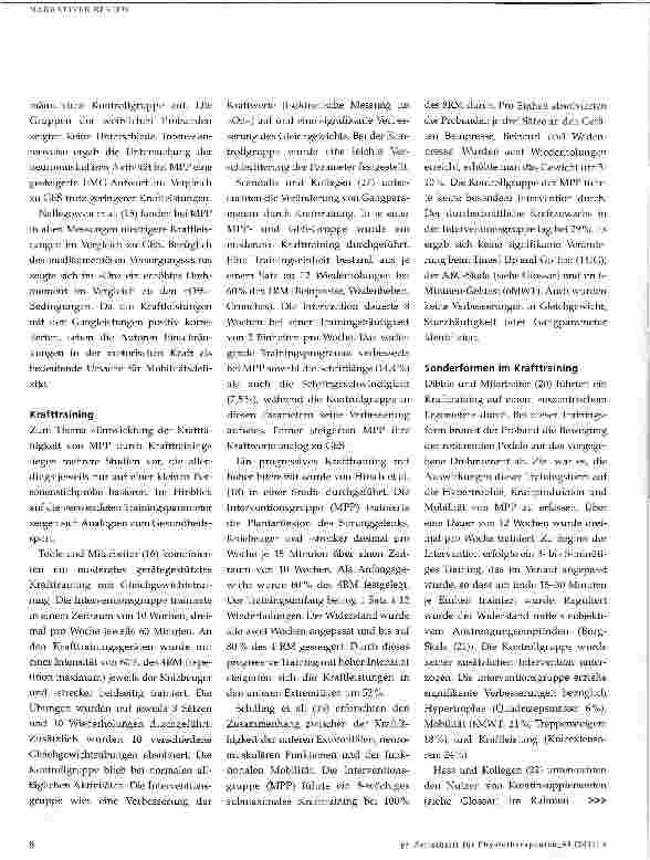Vorschauseite 3: Effekte trainingstherapeutischer Maßnahmen bei Morbus Parkinson