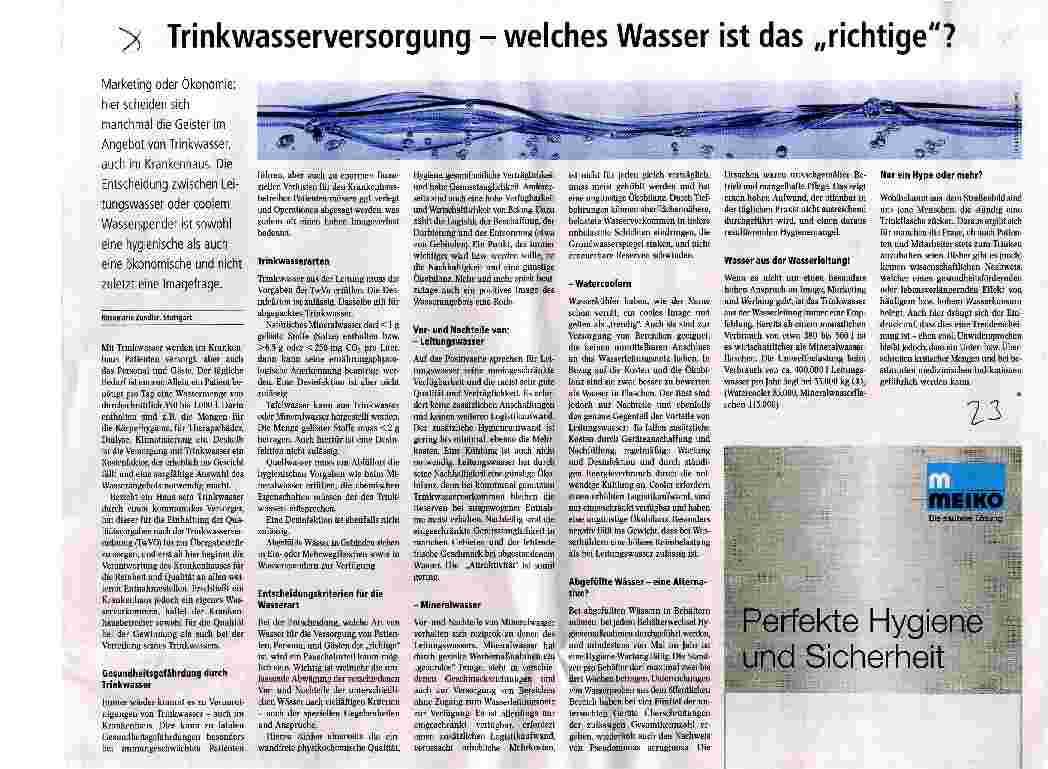Vorschauseite 1: Trinkwasserversorgungwelches Wasser ist das richtige?