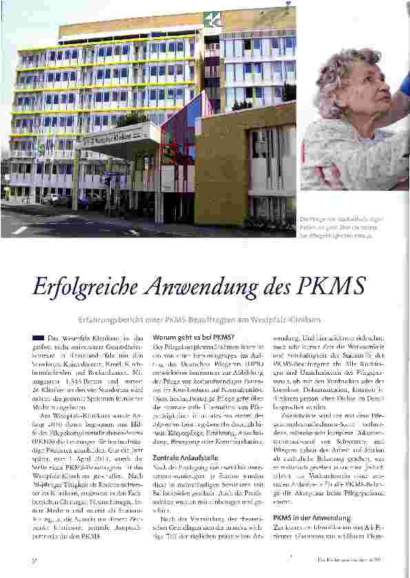 Vorschauseite 1: Erfolgreiche Anwendung des PKMS