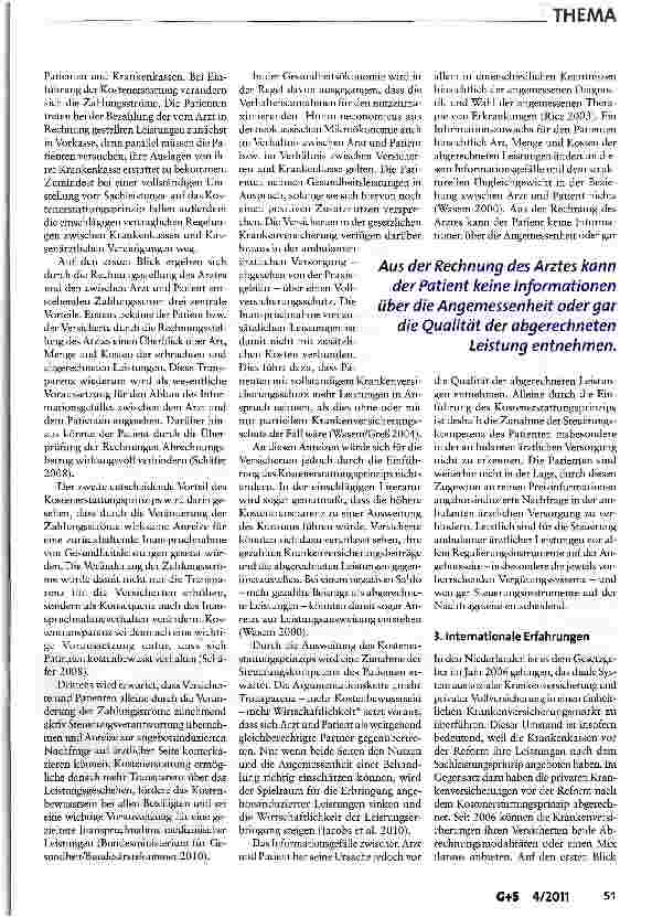 Vorschauseite 2: Mythos Kostenerstattung in der GKV-Mehr Transparenz, mehr Kostenbewusstsein, weniger Inanspruchnahme?