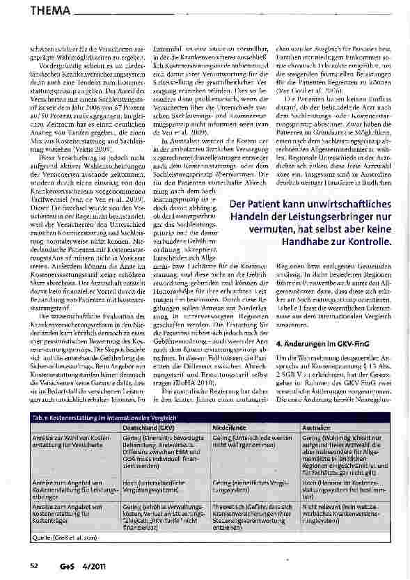 Vorschauseite 3: Mythos Kostenerstattung in der GKV-Mehr Transparenz, mehr Kostenbewusstsein, weniger Inanspruchnahme?