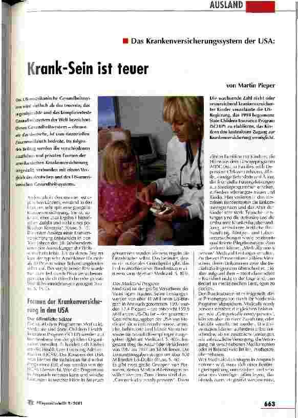 Vorschauseite 1: Krank-Sein ist teuer