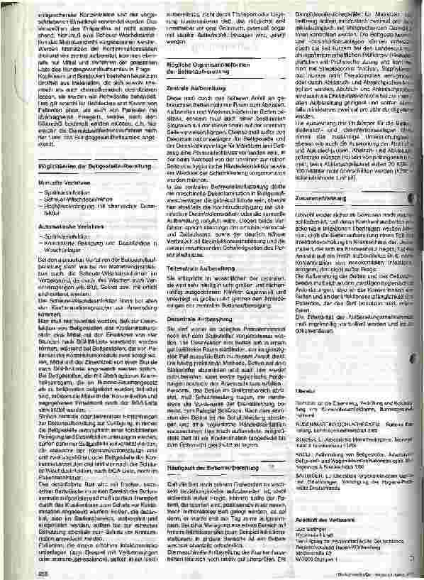 Vorschauseite 2: Anforderung an die Beschaffenheit und Aufbereitung von Krankenhausbetten