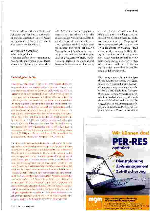 Vorschauseite 2: MEDIKAMENTENMANAGEMENTSchluss mit Horten, Mörsern und Umfüllen
