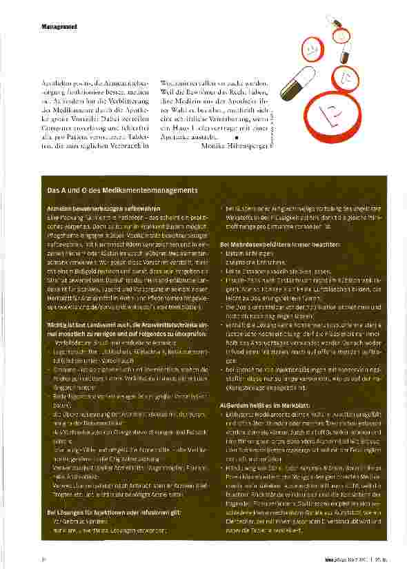 Vorschauseite 3: MEDIKAMENTENMANAGEMENTSchluss mit Horten, Mörsern und Umfüllen