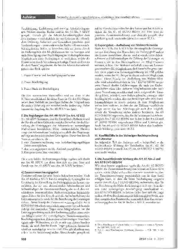 Vorschauseite 2: Ansprüche eines »krisengeschädigten«, arbeitslosen Wanderarbeitnehmers