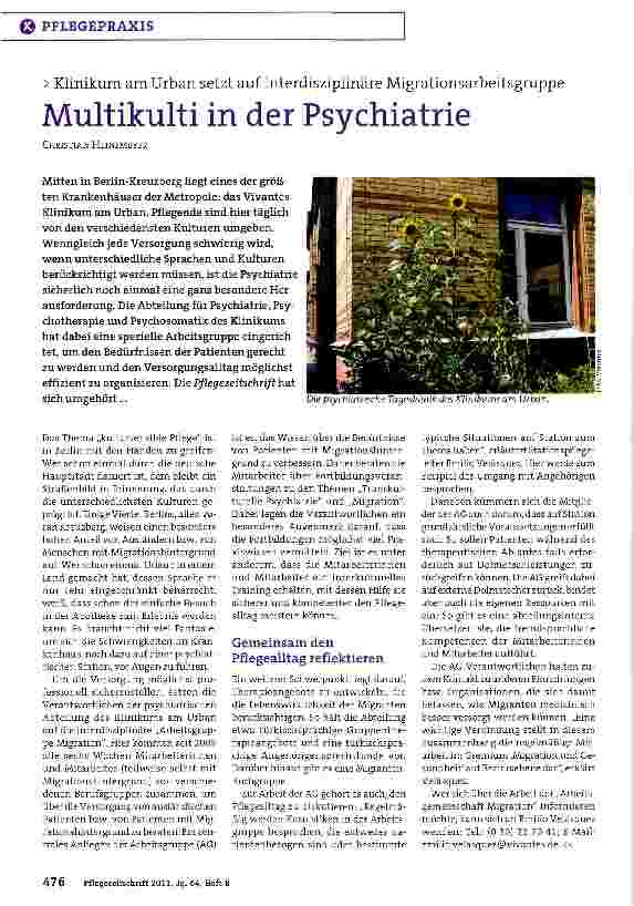 Vorschauseite 1: Multikulti in der Psychiatrie