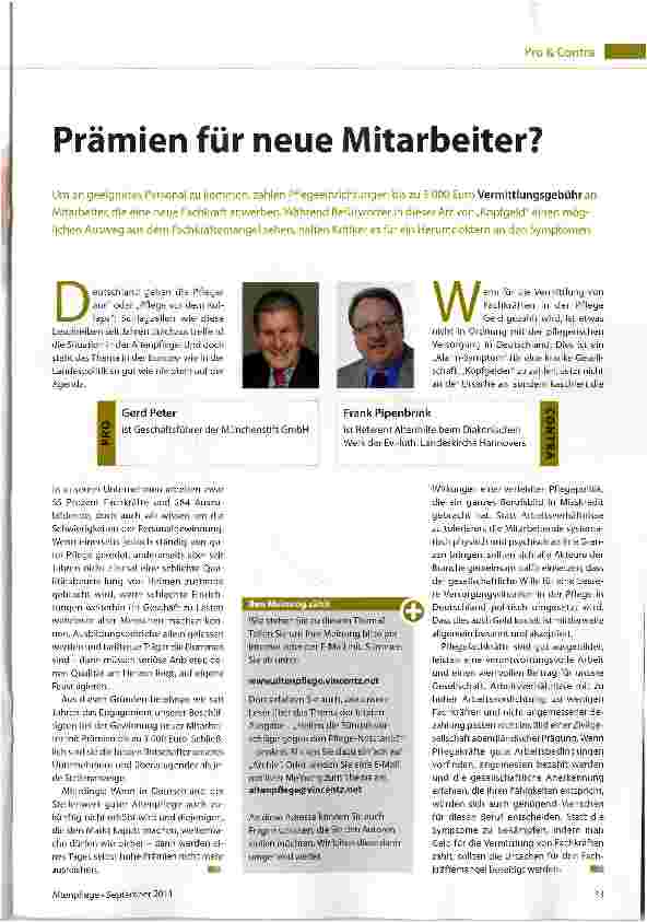 Vorschauseite 1: Prämien für neue Mitarbeiter?