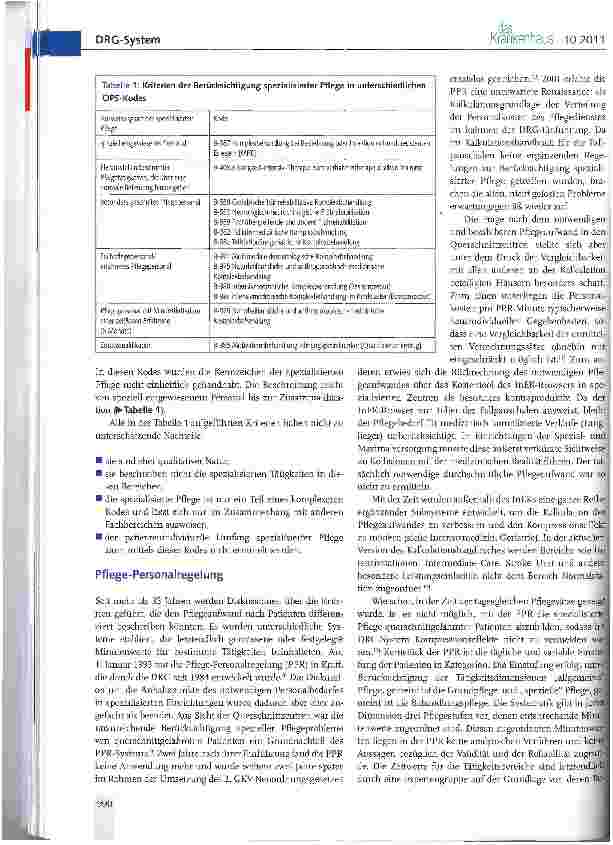 Vorschauseite 2: Probleme der Abbildung spezialisierter Pflege im DRG-System am Beispiel querschnittgelähmter Patienten