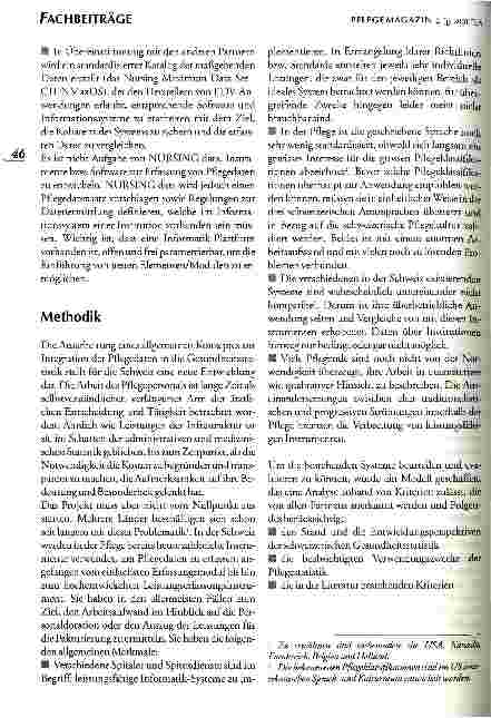 Vorschauseite 2: NURSING data Erhebung von Pflegedaten für die Schweizerische Gesundheitsstatistik