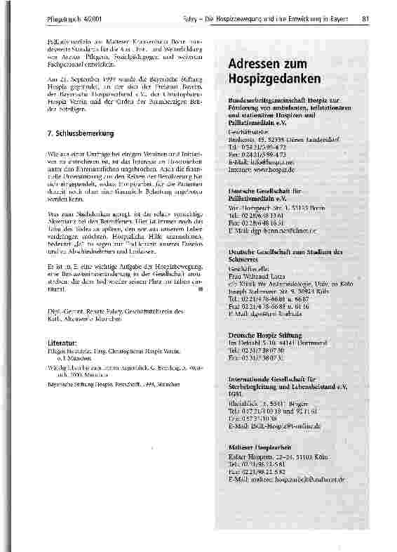 Vorschauseite 4: Die Hospizbewegung und ihre Entwicklung in Bayern
