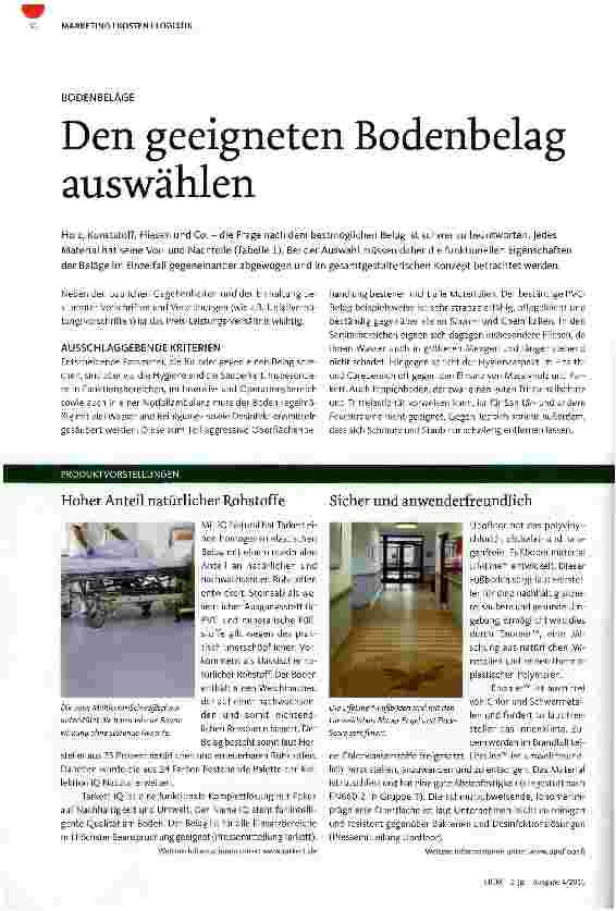 Vorschauseite 1: Den geeigneten Bodenbela auswählen