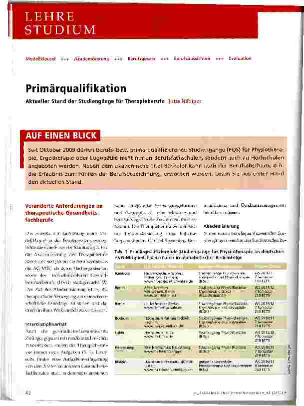Vorschauseite 1: Primärqualifikation