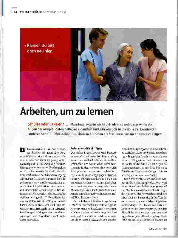 Vorschauseite 1: Arbeiten, um zu lernen
