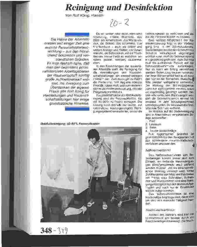 Vorschauseite 1: Reinigung und Desinfektion