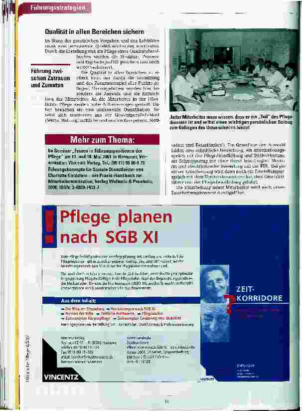 Vorschauseite 4: Mit Konzept die Gegenwart und Zukunft gestalten