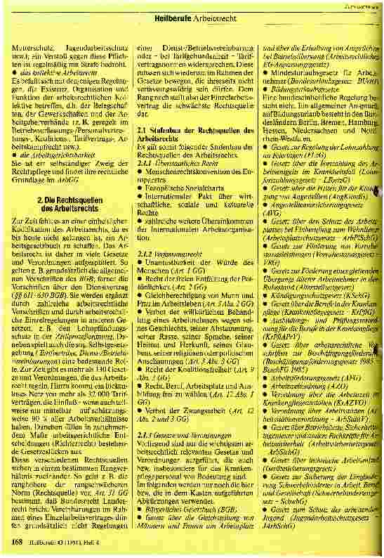 Vorschauseite 2: Das Arbeitsrecht des Krankenpflegepersonals 1. Teil