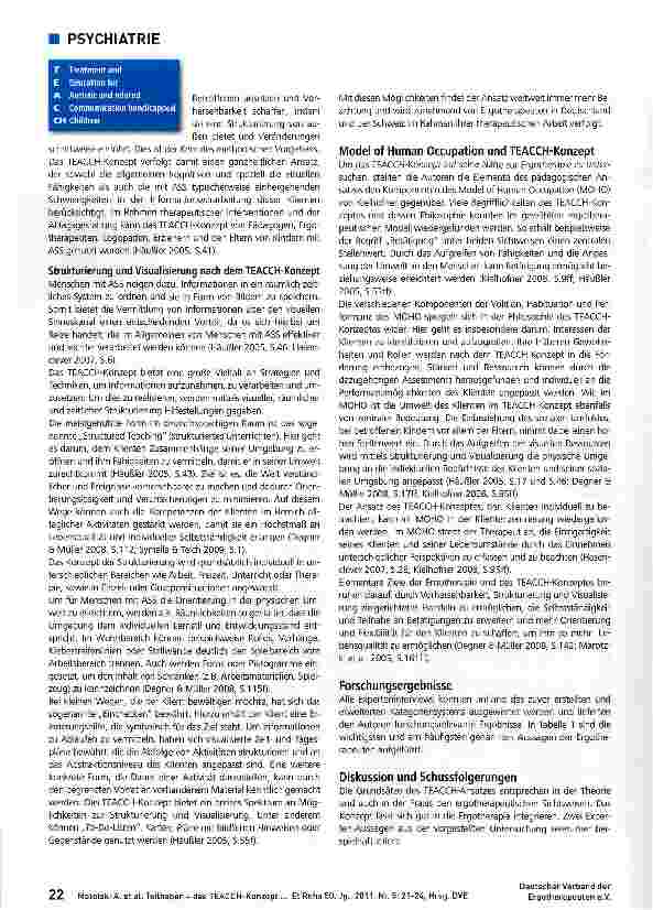 Vorschauseite 2: Teilhaben - das TEACCH-Konzept in der Ergotherapie bei Klienten mit Autismus-Spektrum-Störungen