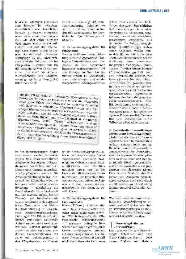 Vorschauseite 2: Gesund bleiben trotz Pflegealltag