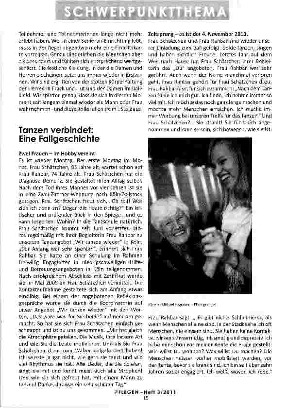 Vorschauseite 3: „DAS TANZEN IST DIE KUNST, WO DIE BEINE DENKEN, SIE SEIEN DER KOPF