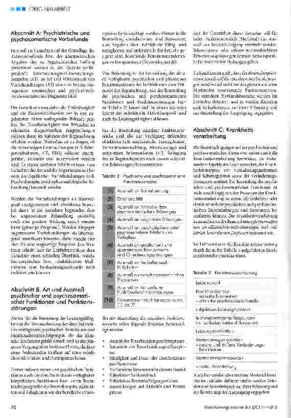 Vorschauseite 3: Begutachtung der Leistungsfähigkeit bei Personen mit psychischen und psychosomatischen Störungen -ein diagnostisches Modell