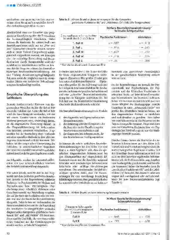Vorschauseite 5: Begutachtung der Leistungsfähigkeit bei Personen mit psychischen und psychosomatischen Störungen -ein diagnostisches Modell