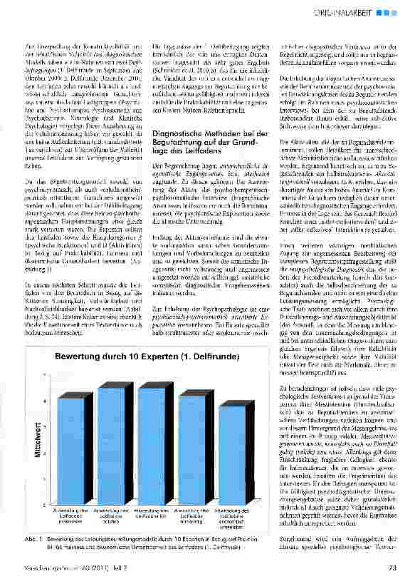 Vorschauseite 6: Begutachtung der Leistungsfähigkeit bei Personen mit psychischen und psychosomatischen Störungen -ein diagnostisches Modell