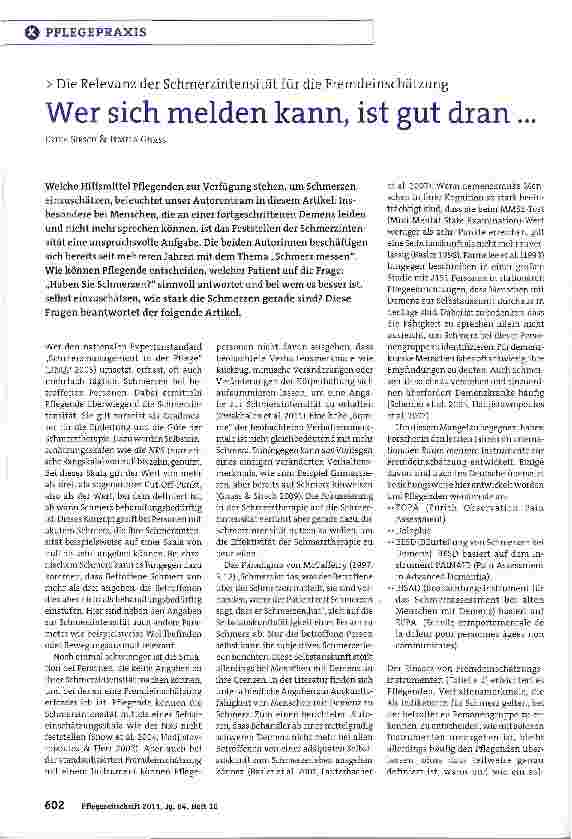 Vorschauseite 1: Wer sich melden kann, ist gut dran...