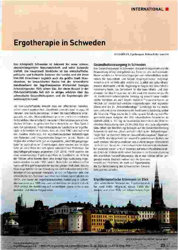 Vorschauseite 1: Ergotherapie in Schweden