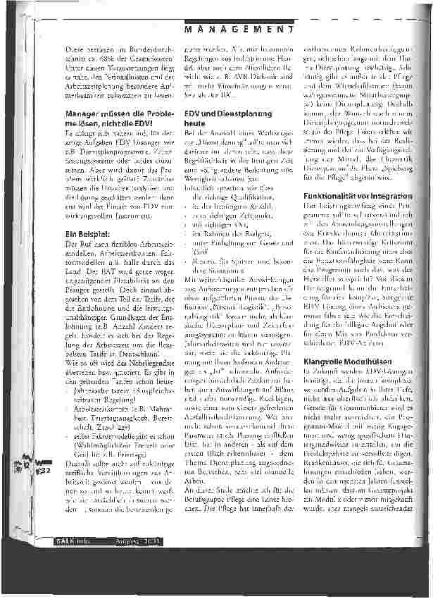 Vorschauseite 2: Die EDV solls richten? Arbeitszeitmanagement
