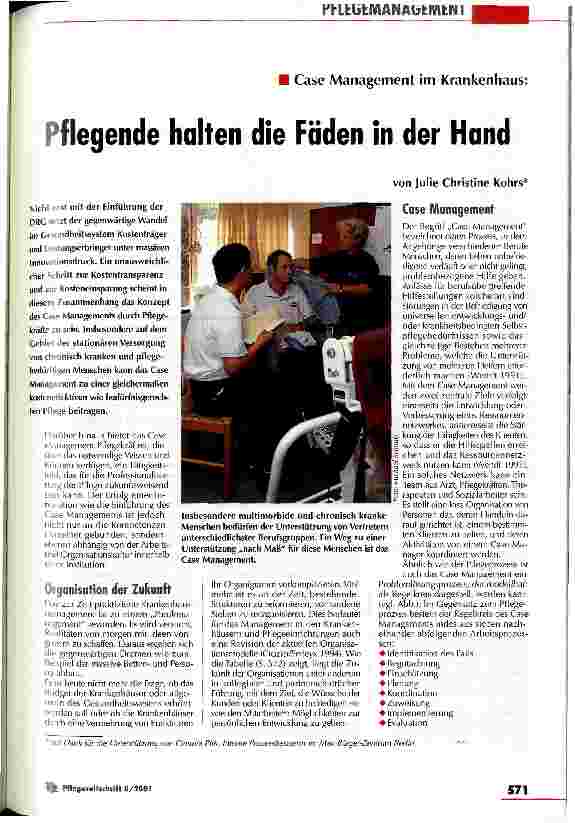 Vorschauseite 1: Pflegende halten die Fäden in der Hand