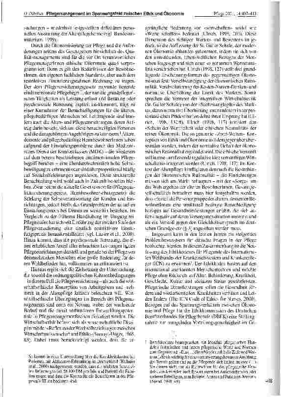 Vorschauseite 2: Pflegemanagement im Spannungsfeld zwischen Ethik und Ökonomie: Eine qualitative Untersuchung in der stationären und teilstationären Altenpflege