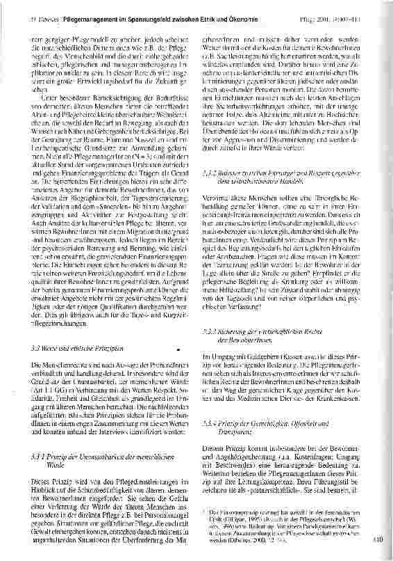 Vorschauseite 4: Pflegemanagement im Spannungsfeld zwischen Ethik und Ökonomie: Eine qualitative Untersuchung in der stationären und teilstationären Altenpflege