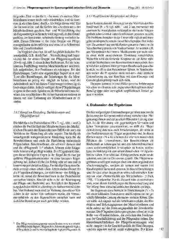 Vorschauseite 6: Pflegemanagement im Spannungsfeld zwischen Ethik und Ökonomie: Eine qualitative Untersuchung in der stationären und teilstationären Altenpflege