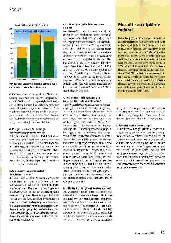 Vorschauseite 2: Dank Numerus clausus schneller zum Staatsexamen
