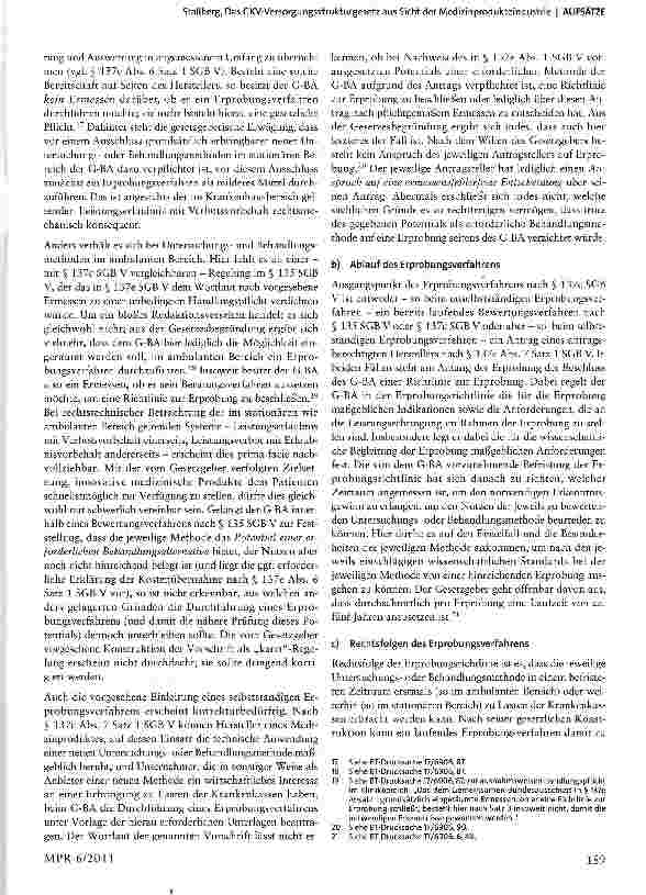 Vorschauseite 5: Das GKV-Versorgungsstrukturgesetz aus Sicht der Medizinprodukteindustrie - Erleichterung des Marktzugangs innovativer Produkte?