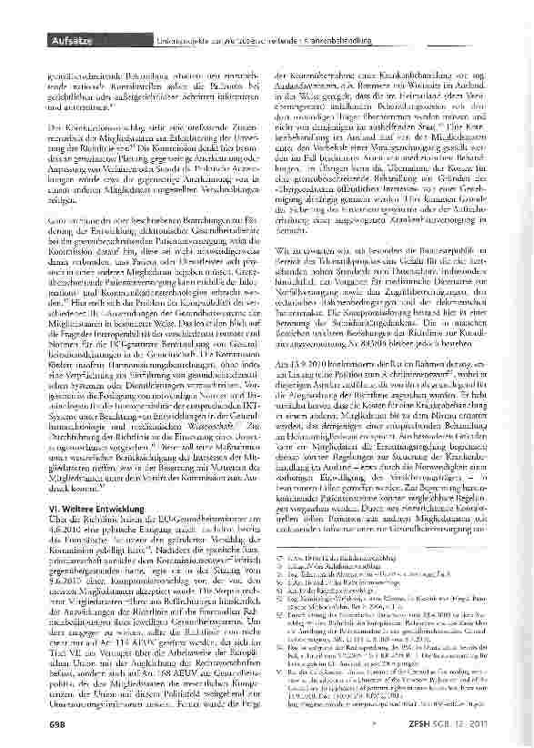 Vorschauseite 6: Unionsprojekte zur grenzüberschreitenden Krankenbehandlung und zur Interoperabilität elektronischer Patientendatensysteme (»eHealth«)