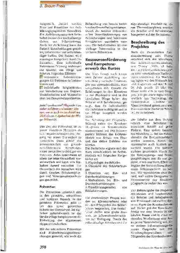 Vorschauseite 3: Hilfe, ich habe Einund Durchschlafstörungen Beratung als Pflegekompetenz
