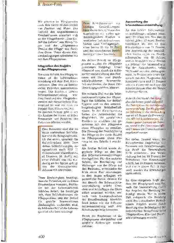 Vorschauseite 5: Hilfe, ich habe Einund Durchschlafstörungen Beratung als Pflegekompetenz