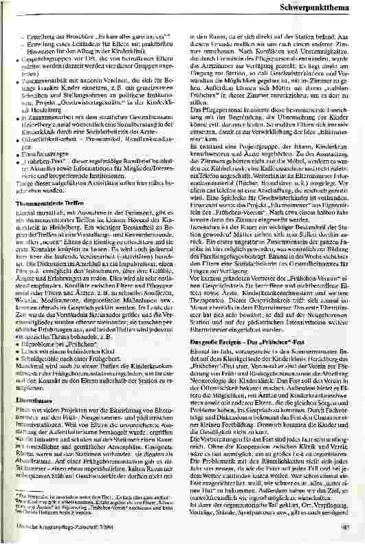 Vorschauseite 2: Nur miteinander schaffen wirs - Verein zur Förderung von Frühund Risikogeborenen Das Frühchen e. V. .. .