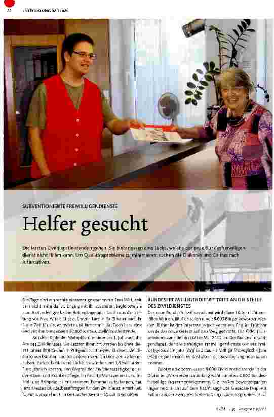Vorschauseite 1: Helfer gesucht