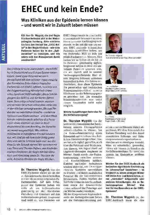 Vorschauseite 1: EHEC und kein Ende?