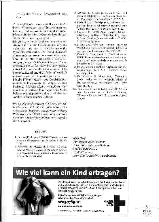 Vorschauseite 3: INTENSIVPFLEGE NACH BARIATRISCHEN EINGRIFFEN