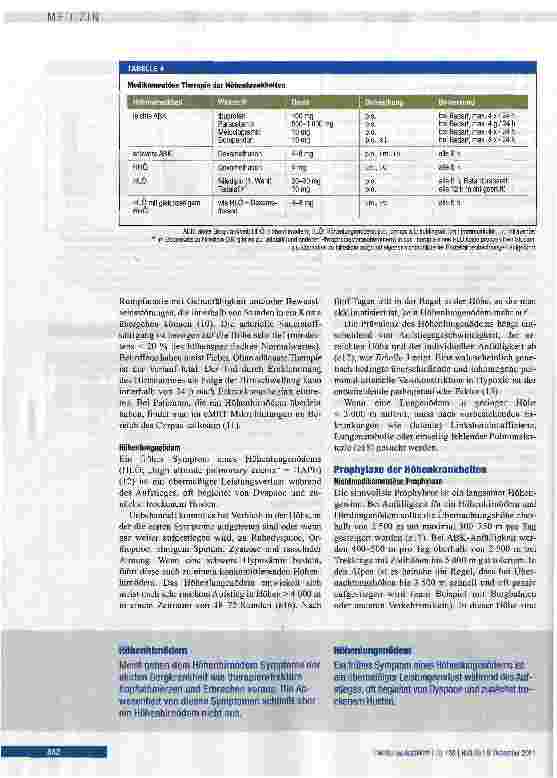 Vorschauseite 4: Basiswissen für die höhenmedizinische Beratung