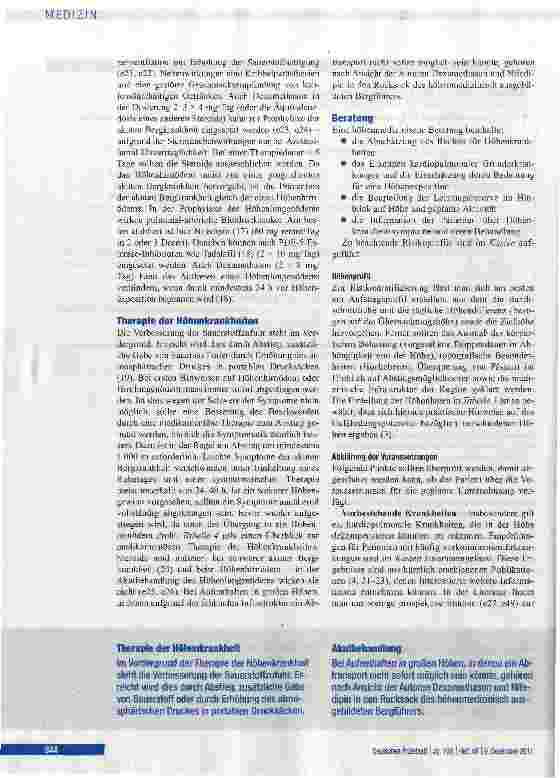 Vorschauseite 6: Basiswissen für die höhenmedizinische Beratung