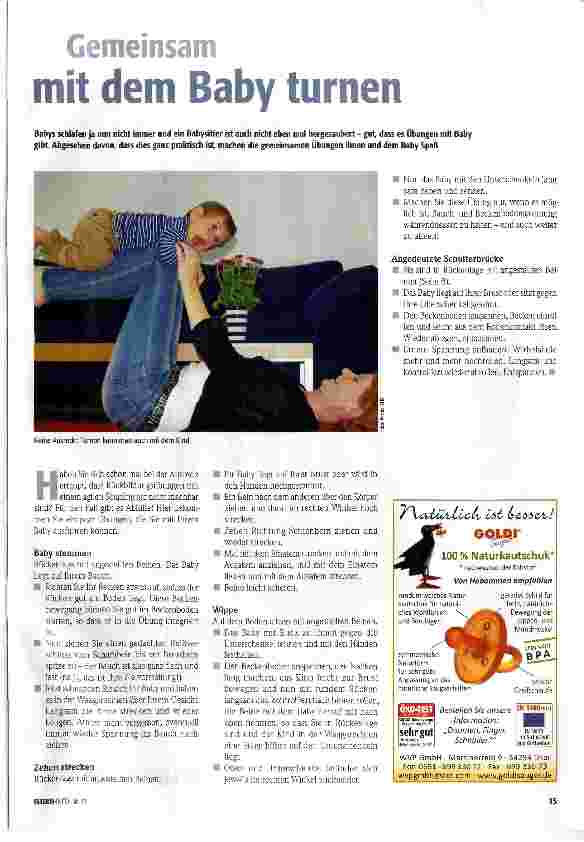 Vorschauseite 1: Gemeinsam mit dem Baby turnen