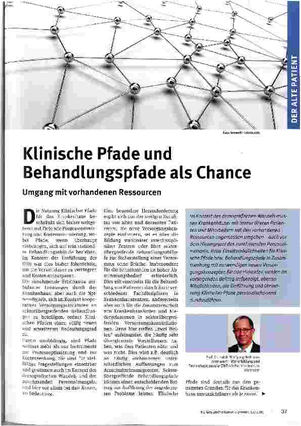 Vorschauseite 1: Klinische Pfade und Behandlungspfade als Chance