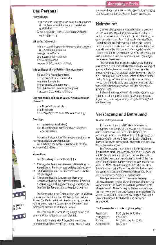 Vorschauseite 5: Hier möchte man selbt leben - Das Mitarbeiter-Team des Josefshauses Herbede erhält den Altenpflegepreis 1991
