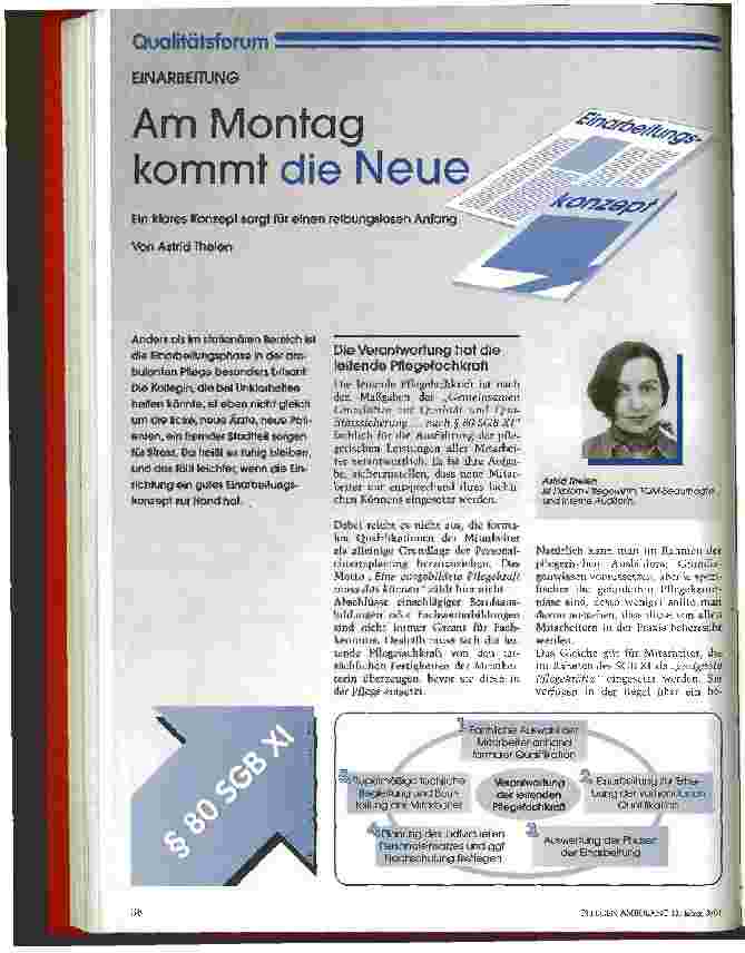 Vorschauseite 1: Am Montag kommt die Neue