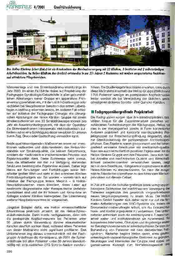 Vorschauseite 3: Patientennutzenorientierte Qualitätssicherung und -entwicklung in der Helios Kliniken Gruppe
